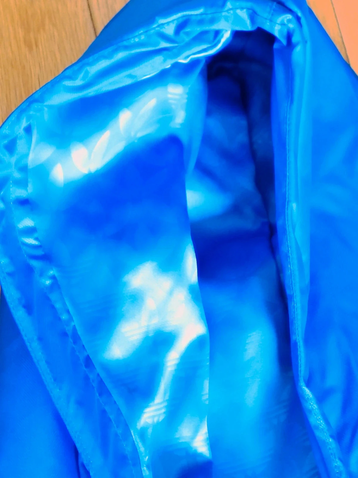 Chaqueta cortavientos para hombre adidas originals Trefoil azul nueva superior – photo 6